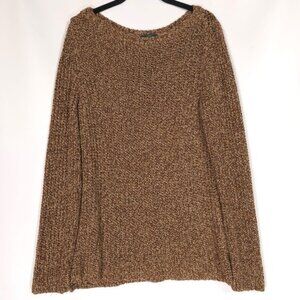 LAUREN‎ JEANS CO RALPH LAUREN Women's Knit Sweater LARGE Cotton Marled Heathered